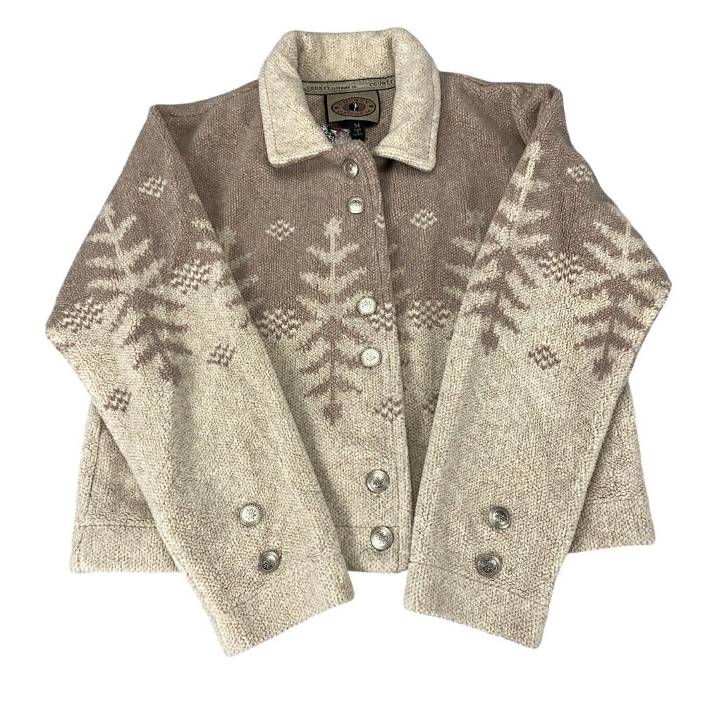 County Clothing Co Lightweight Jacket Womens M Beige‎ Last
